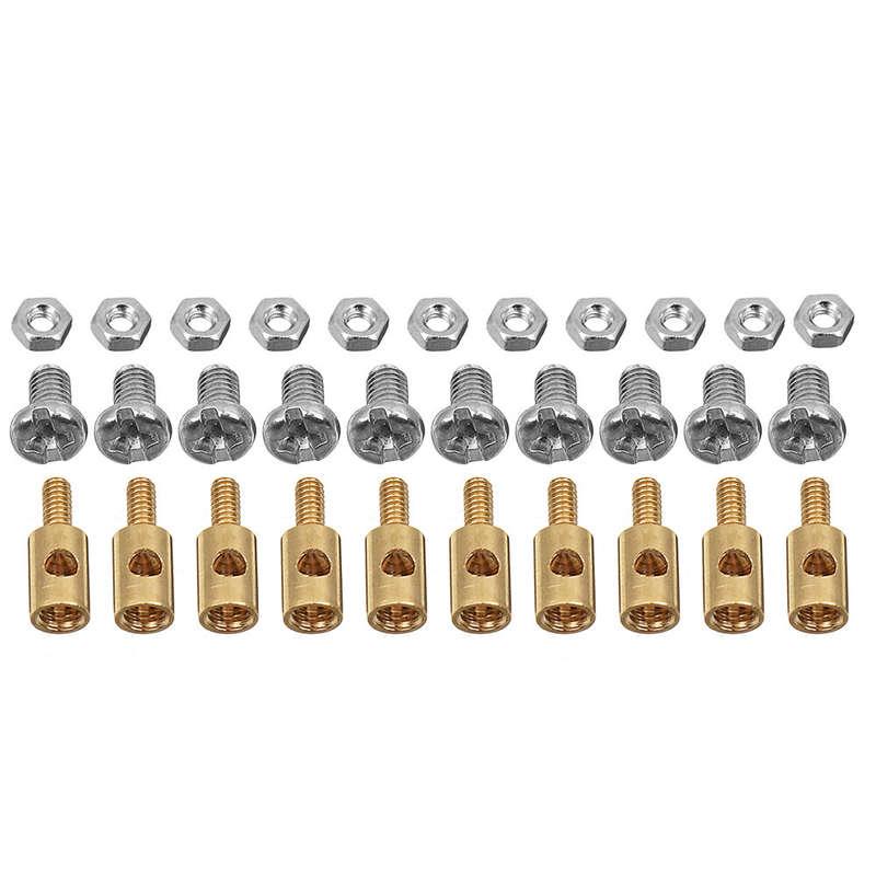 50Pcs 3.1mm Adjustable Pushrod Connectors Linkage Stoppers For RC Airplane