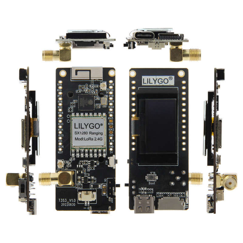 LILYGO T3S3 V1.0 ESP32-S3 LoRa SX1262/SX1276 SX1280 2.4G Development Board WiFi Bluetooth Wireless M
