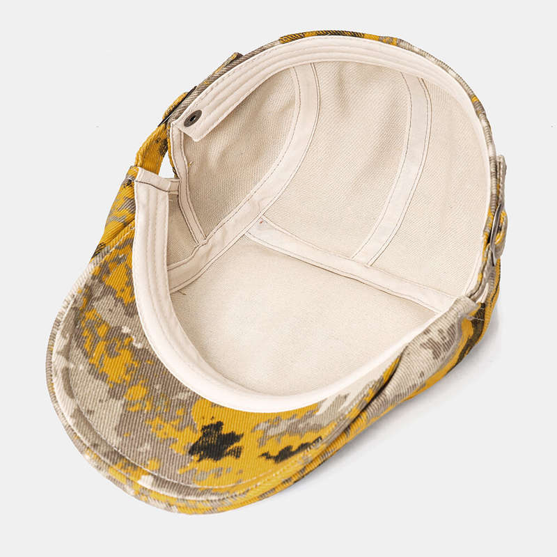 Collrown Beret Caps Print Sun Hat Tie-dye Cap