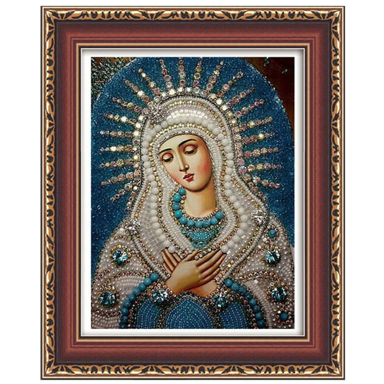 Honana WX-677 5D Round Diamond Painting DIY Cross Stitch Home Decor Diamond Embroidery Religious Gif