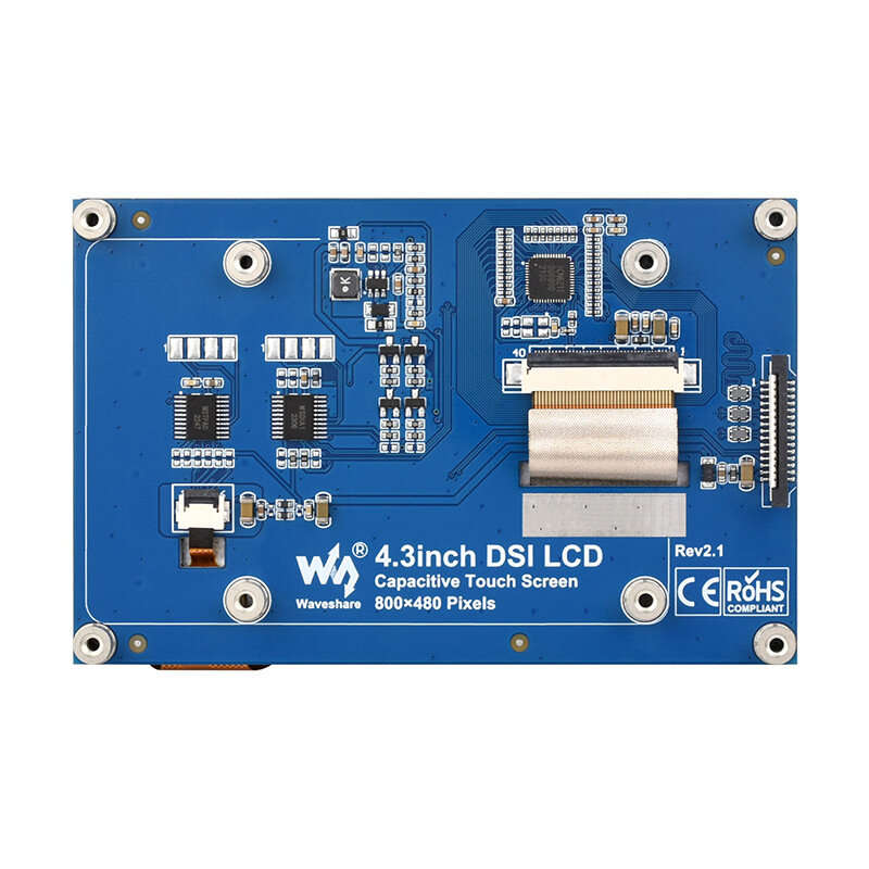 4.3 inch QLED Display Capacitive Touch Screen MIPI DSI Interface 800480 for Raspberry Pi 4B / 3B+/ 3