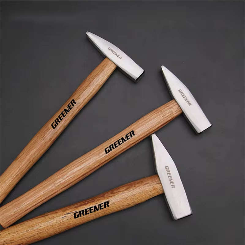 GREENER Carbon Steel Geological Hammer Rock Pick Hammer Wood Handle Hand Tools