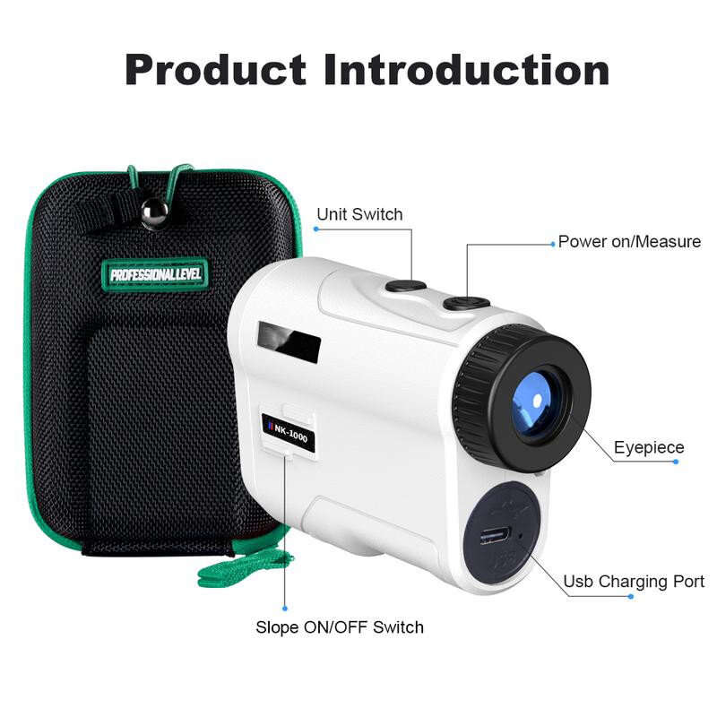 NK 1000M 905nm Rangefinder Digital Monocular Distance Meter For Outdoor Golf Angle Speed Height Meas