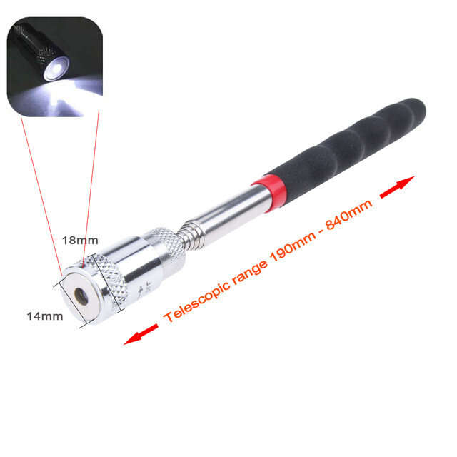 Telescopic Magnetic Pen Metalworking Handy Tool Magnet Capacity for Picking Up Nut Bolt Adjustable P