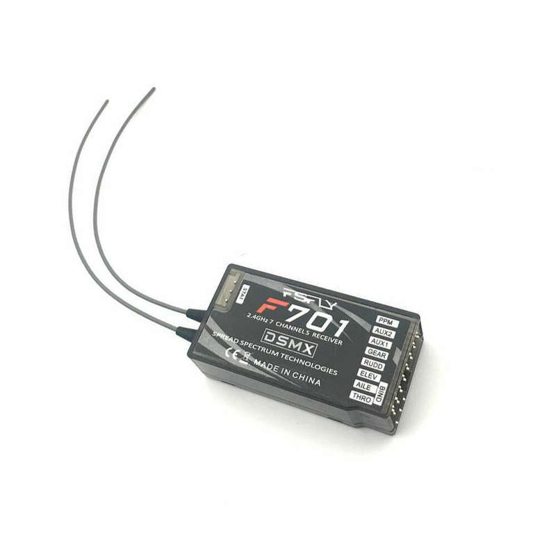 F701 2.4GHz 7CH Ultra Long Range PPM DSMX/DSM2 RC Receiver for JR Spektrum DX6I DX7 DX9 Transmitter