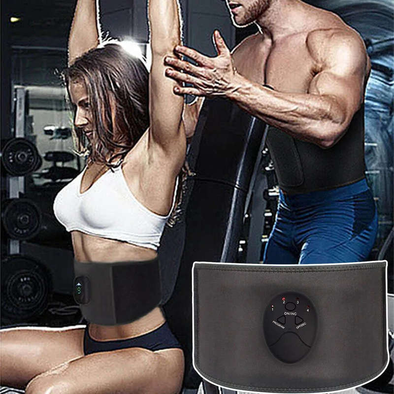 EMS Wireless Muscle Stimulator Trainer 6 Training Modes USB Rechargeable Abdominal Electric Fitness