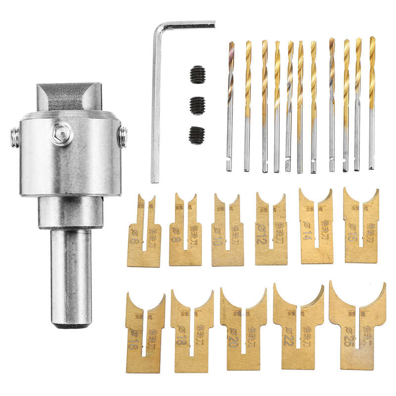 Drillpro Wooden Bead Maker Beads Drill Bit Milling Cutter Set Molding Tool Beads Router Bit Woodwork