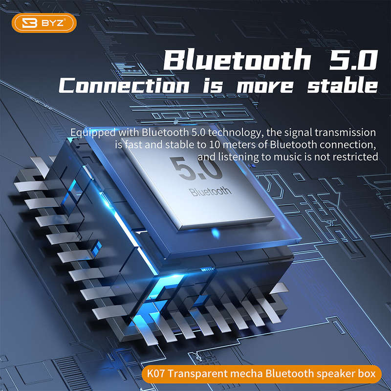K07 5W bluetooth Speaker Portable Speaker 3D Surround Stereo Deep Bass RGB Light TWS 600mAh Outdoors