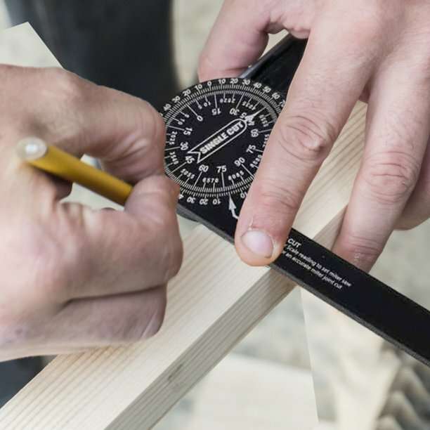 Miter Saw Protractor Aluminum Alloy Featuring Digital Angle Finder Edge Meter Gauge Woodworking Meas
