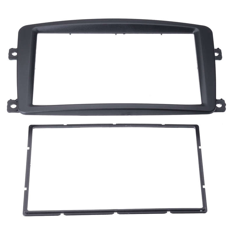 2 Din Car Radio Stereo Dvd Player Fascia Panel Dash Frame Trim For Mercedes C Class W203 2002-2004