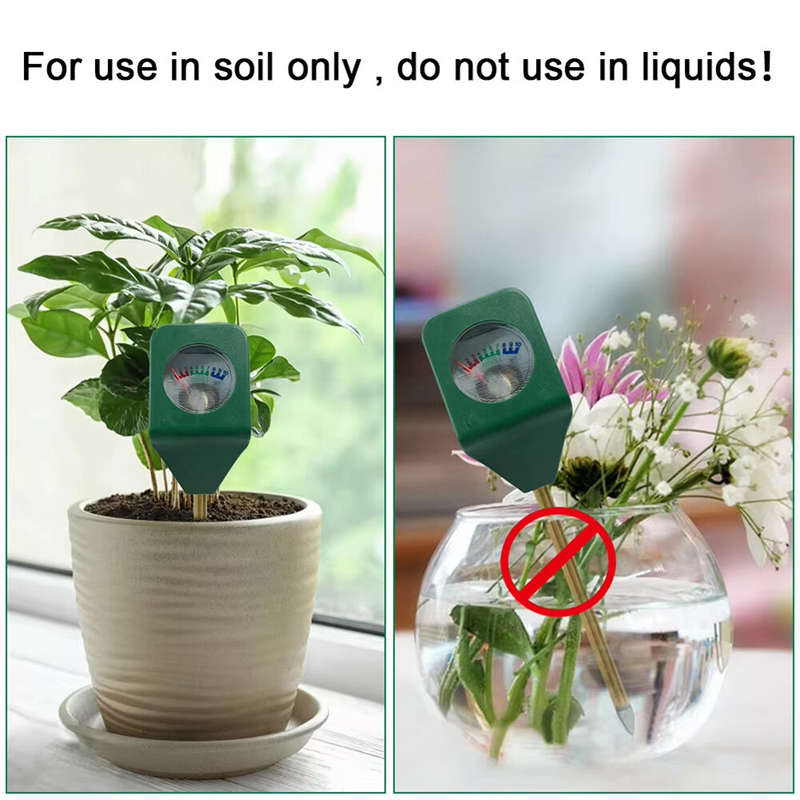Mini Hygrometer Portable Soil Moisture Meter 145mm Garden Plant Humidity Tester Red Green Blue Zones