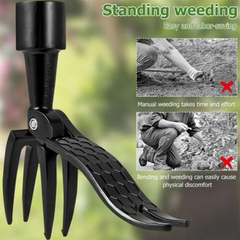 Claw Weeder the Stand Up Weed Puller Tool Root Remover Replacement Foot Garden Pedal Metal Outdoor W