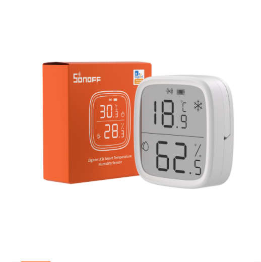 4Pcs SONOFF SNZB-02D LCD Smart Temperature Humidity Sensor APP Control Real-time Monitoring Work wit