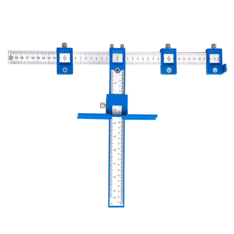 Adjustable Cabinet Hardware Jig Woodworking Hole Punch Locator Drill Guide for Installation of Handl