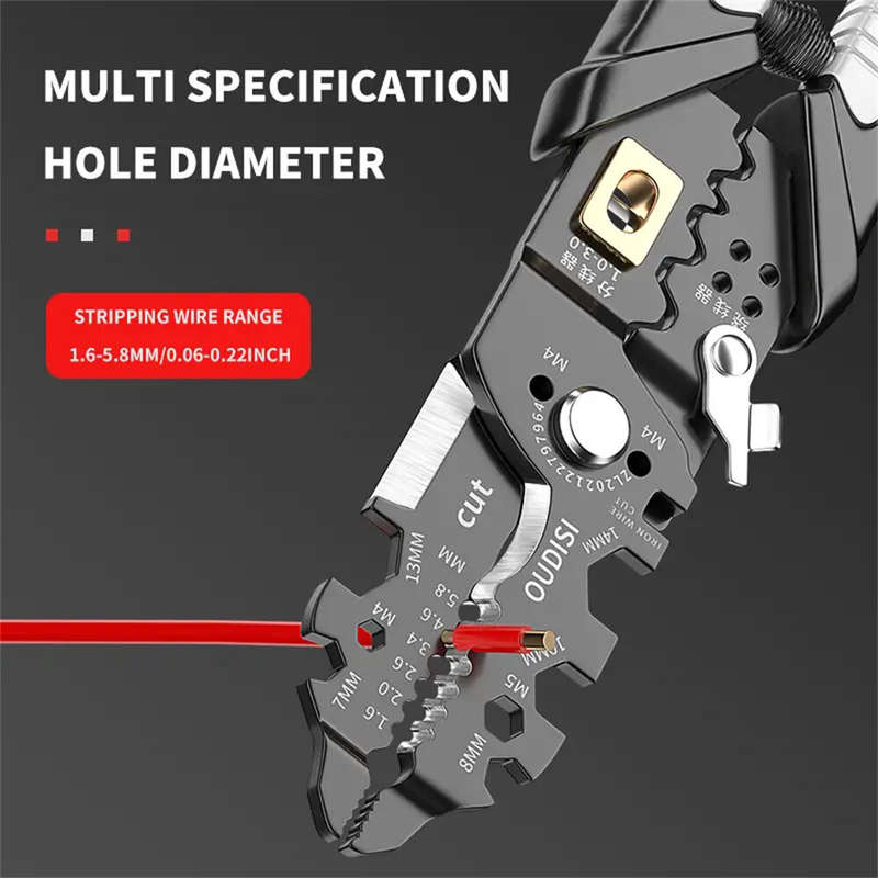 Multifunctional Wire Strippers Electrician Crimping Wire Stripping Pliers Hardware Tools Universal W