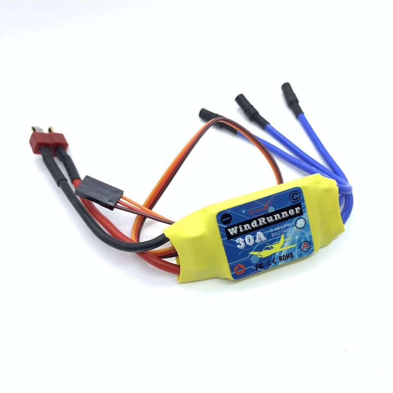 4PCS Brushless ESC 30A Speed Control T-Plug for 2212 Brushless Motor KT SU27 RC Airplane FPV Racing