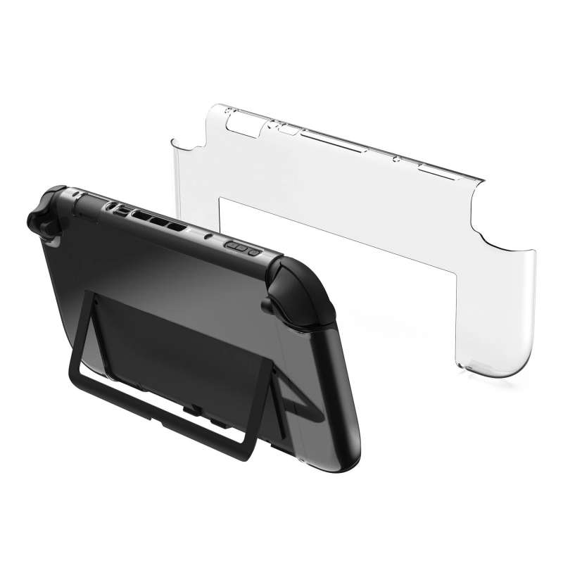 DOBE TNS-5119 Switch2 Protective Case Transparent PC Dock-Compatible Scratch-Resistant Full Body Pro