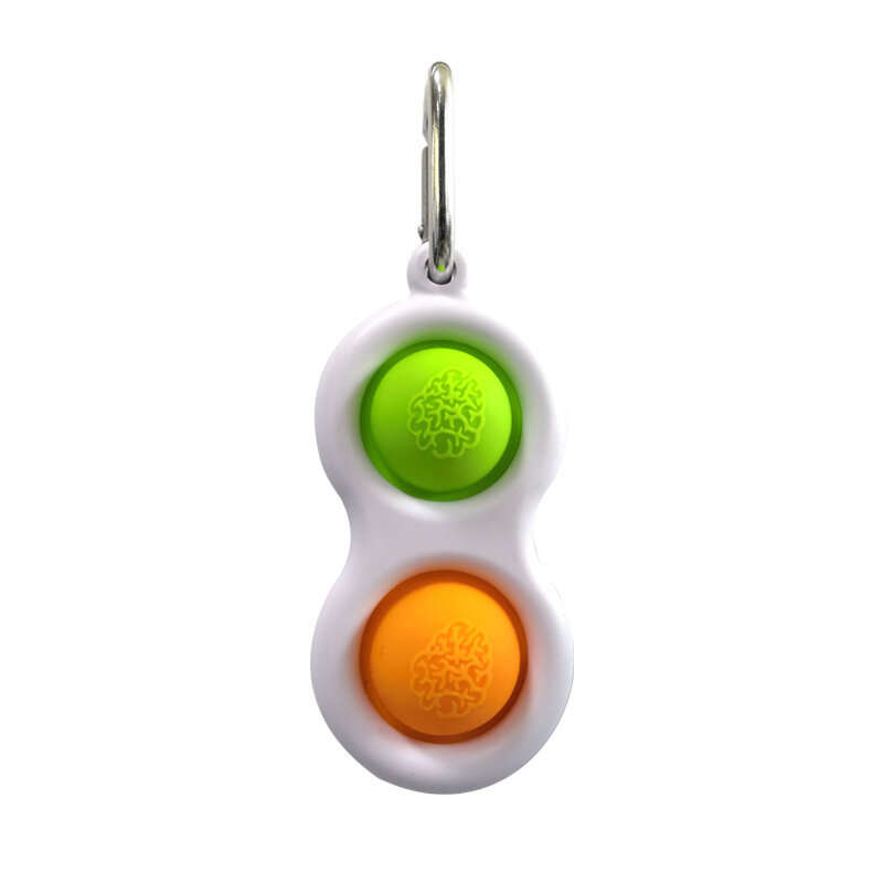 Pattern Finger Bubble Music Key Chain Decompression Can Press the Practice Board Decompression Press