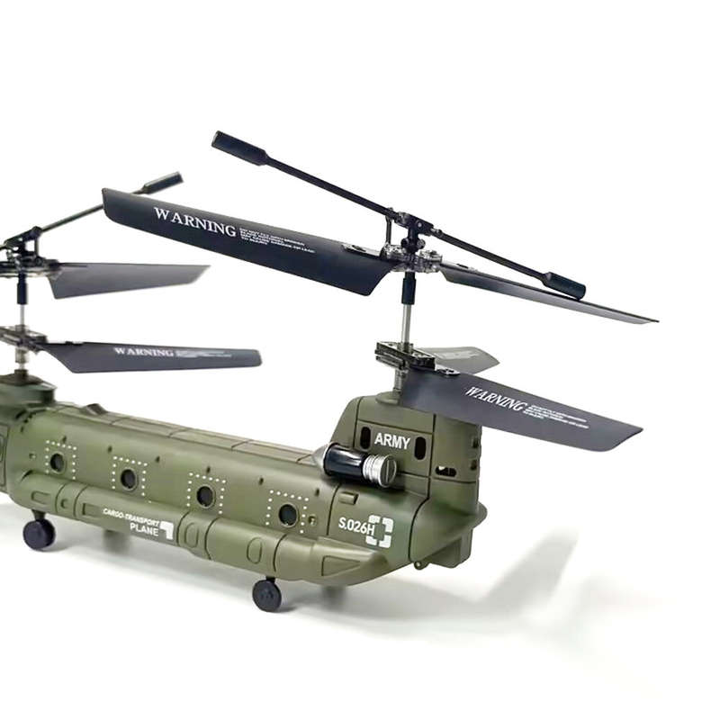 SYMA S026H 2.4G 3CH Dual Propellers Fixed Height Simulation Remote Control Model Helicopter Military