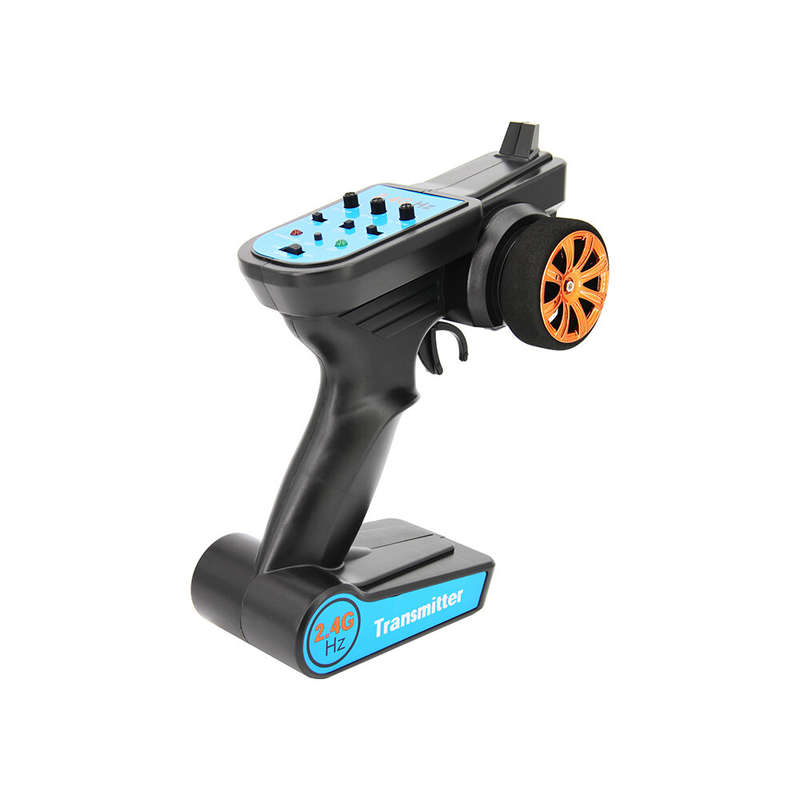 Flyueace T-8166 2.4GHz 3CH Transmitter with RX-G4 Light Control Mini Receiver for RC Car Boat Tank M