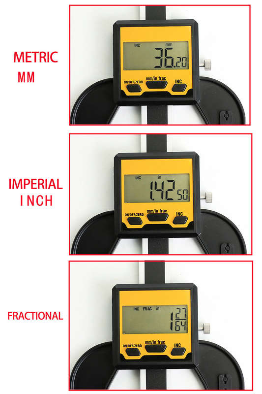 ETOPOO Digital Depth Gauge Aluminum Alloy 0-80MM Range Multifunction Tool with High Precision 0.01MM