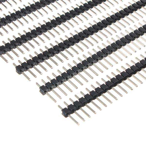 50 Pcs 40 Pin 2.54mm Single Row Male Pin Header Strip For Prototype Shield DIY