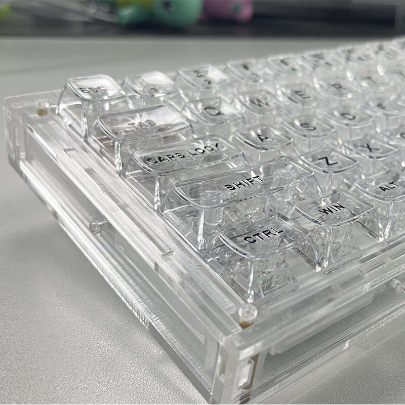 132/153 Keys Spaceship & Cat Theme ABS Keycap Set Transparent MDA Profile 3D Printing Keycaps for Me