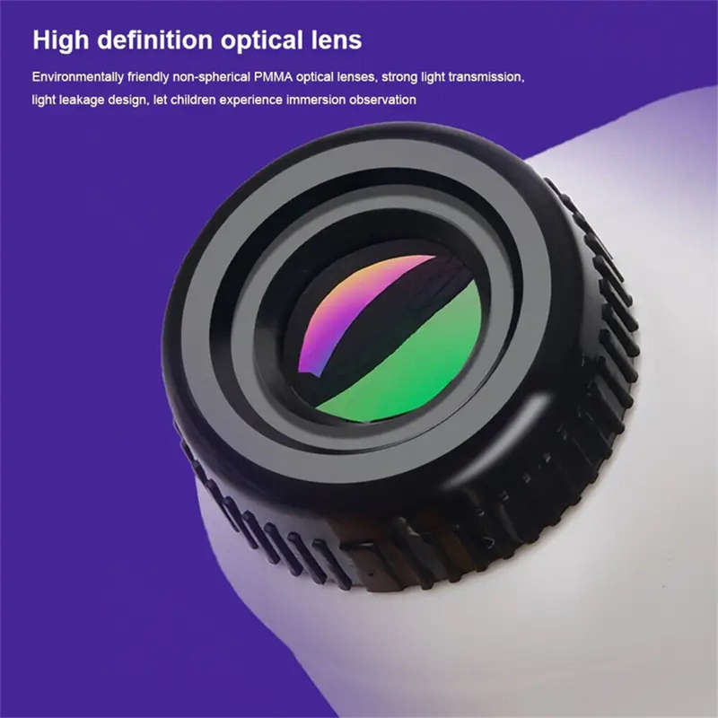 Mini Microscope Handheld LED Light Portable Microscope 60X-120X Magnification Educational Science To