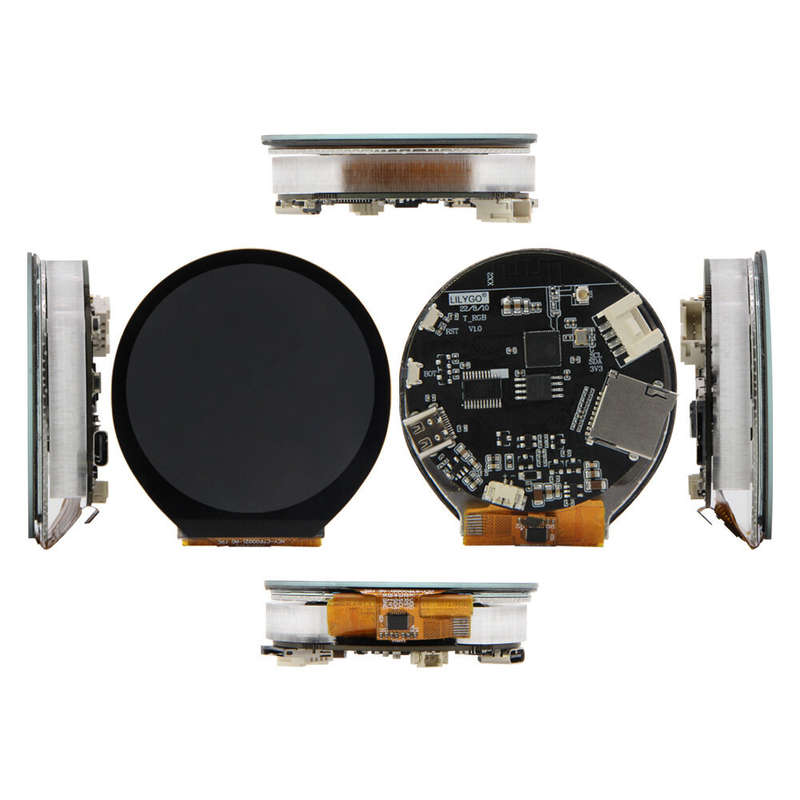 LILYGO T-RGB ESP32-S3 2.1inch Circular Display ST7701S LCD Touch Screen Module Board