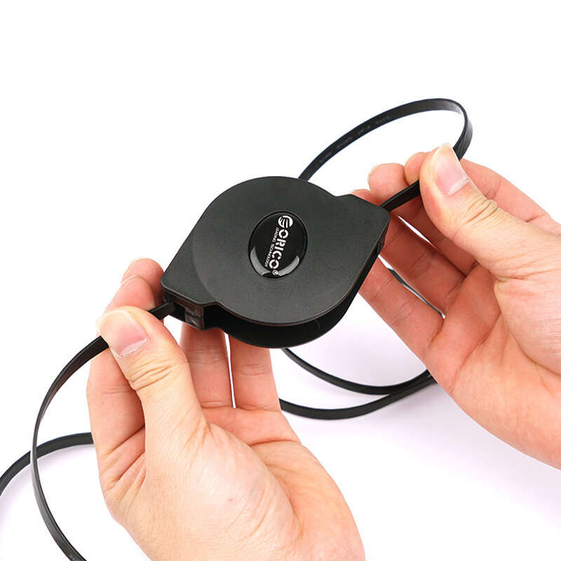 ORICO PUG-LGC6 2M Retractable Ethernet Cable Portable LAN Internet Network Cable 1000Mbps CAT-6 Netw