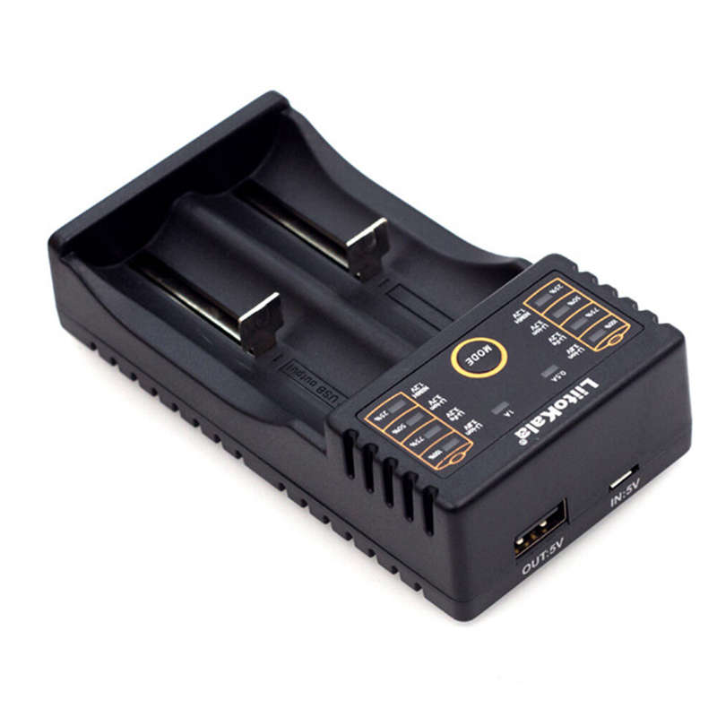 LiitoKala Lii-202 18650 Battery Smart Charger Lii202 For 18650, 18490, 18350, 17670, 17500, 16340(RC