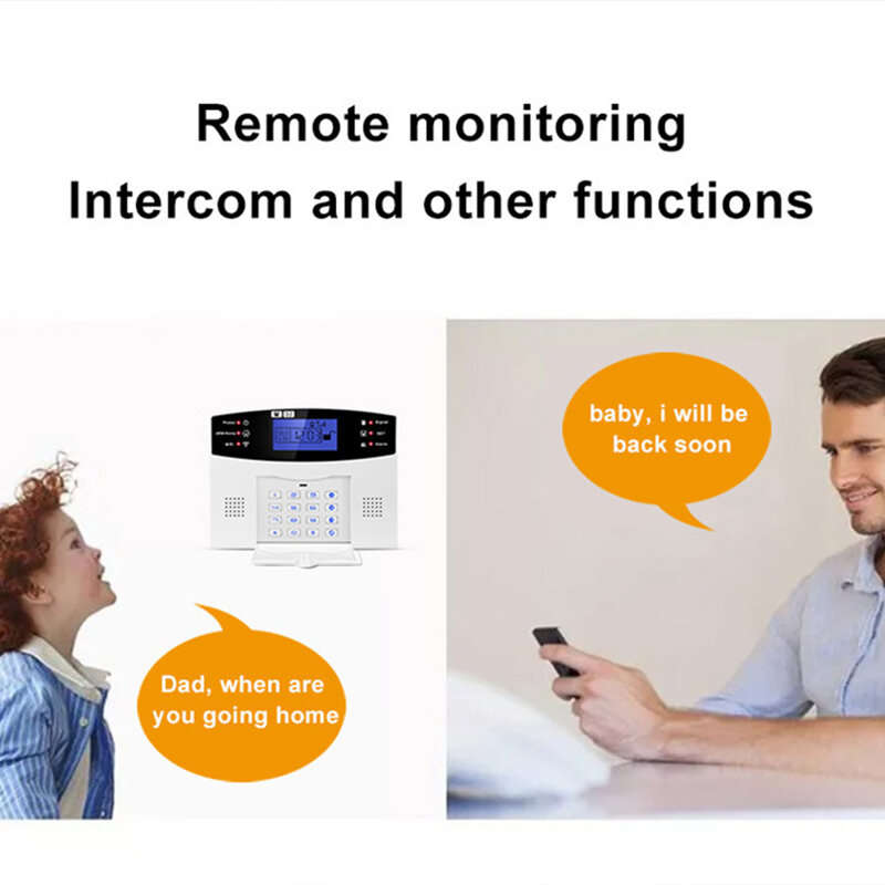 Tuya WiFi 4G EU GSM Smart Security Alarm System 433MHz Timing Function Two-way Intercom APP Remote A