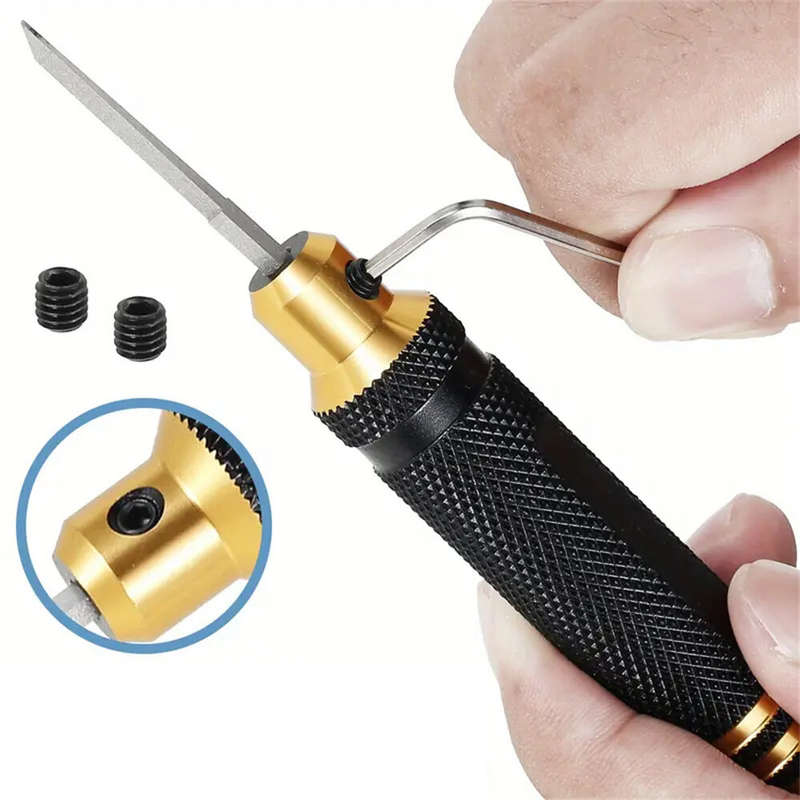 11PCS Model Chisel Sharp Wear Resistant Modeling Scriber Ergonomic Super Slim Hobby Cutting Tool Bla