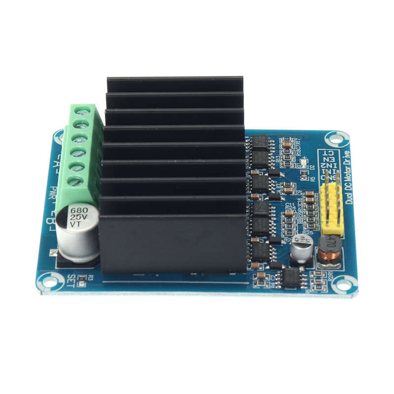 30A DC 5V-12V Dual Channel H Bridge Motor Driver Module Bread Board Controller DHB-01A DC Motor Driv
