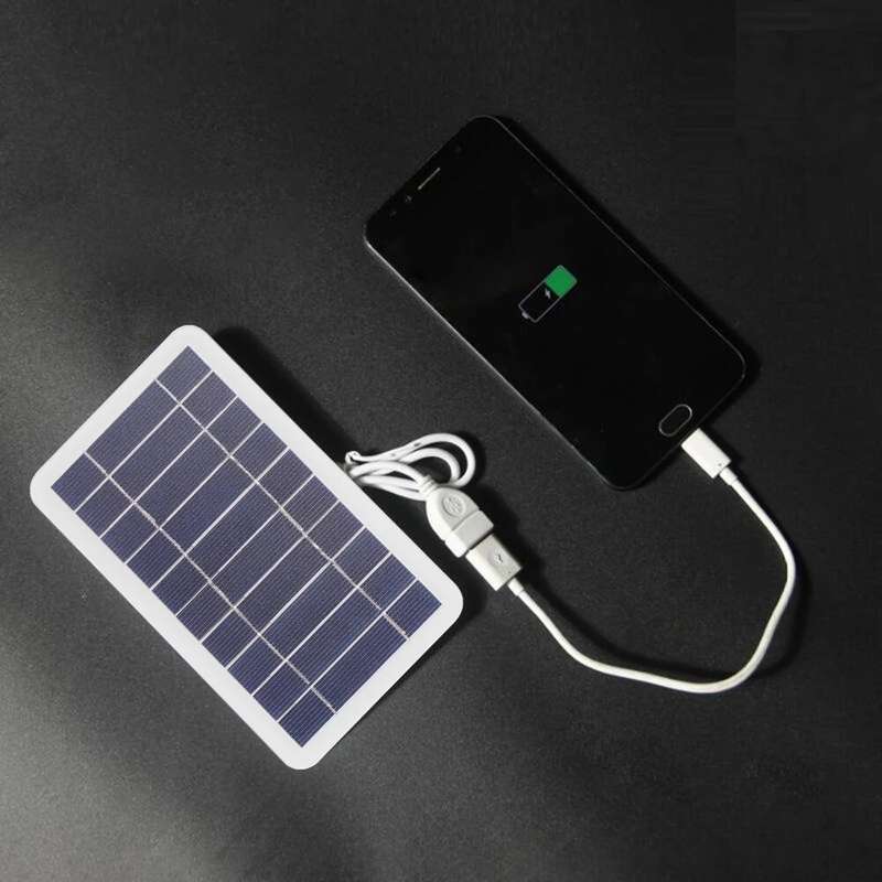 5V 400mA Solar Panel 2W Output USB Outdoor Portable Solar System for Cell Mobile Phone Chargers Devi