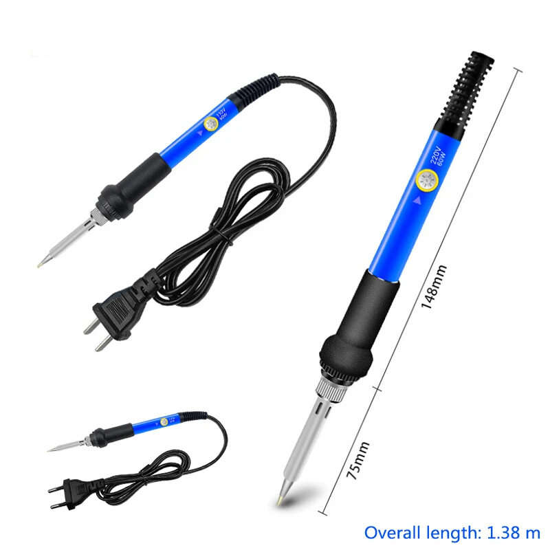 Mini Soldering Iron Adjustable Temperature Electric Solder Iron 60W Welding Solder Rework Station He