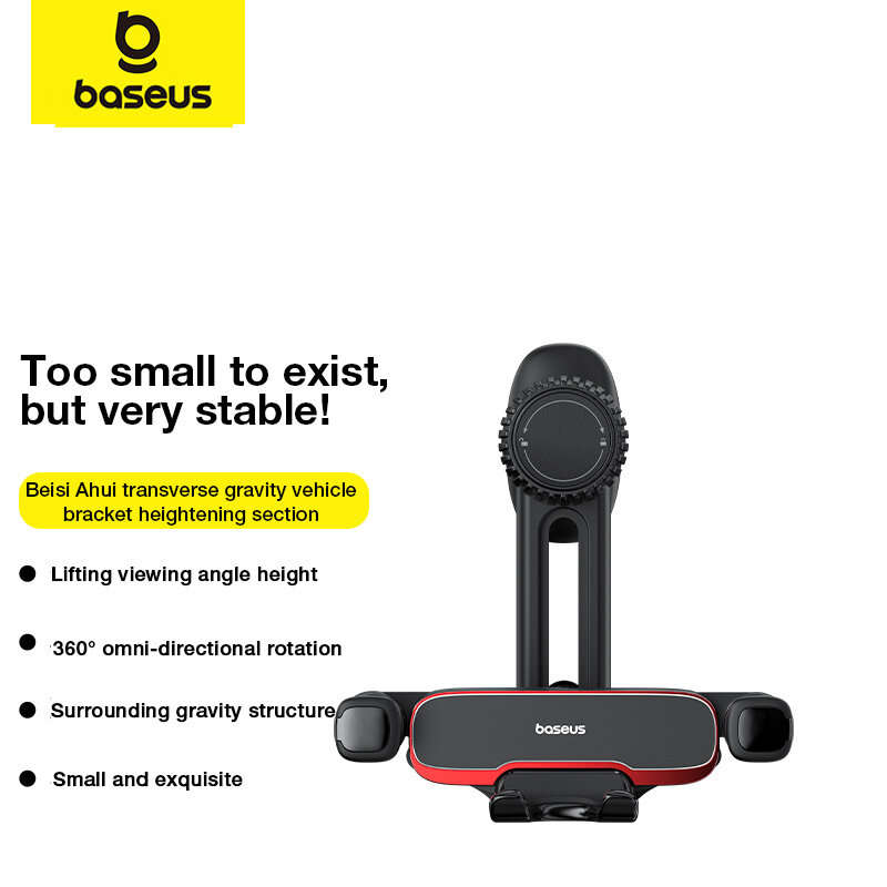 Baseus BS-CM040 Horizontal Car Phone Holder Metal Gravity Car Air Vent Cellphone Stand 360 Universal