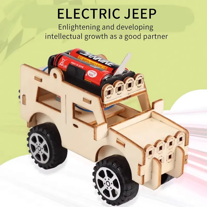 Innovative Technology Small Production for Jeep Car Electric Toy Student Scientific Experiment DIY H