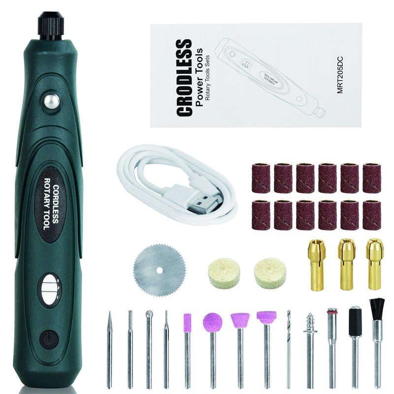Mini Electric Engraving Cordless Rotary Tool Mini Grinder Machine USB Charging 3 Variable Speed Rota