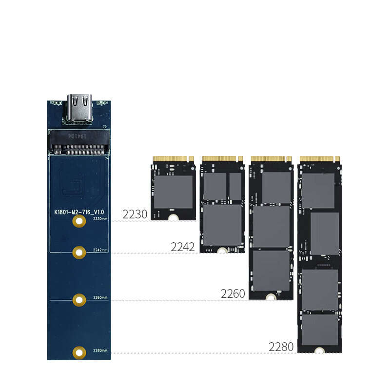 DM HD990 M.2 NVME SSD Enclosure USB3.2 Type-C Converter Adapter Enclosure Case Solid State 10Gbps Fa