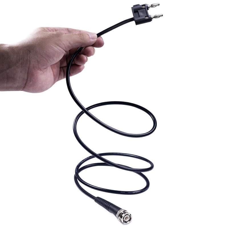 BNC Power Test Cable with Double Banana Plugs RG58 RF Connection for Versatile and Reliable Oscillos