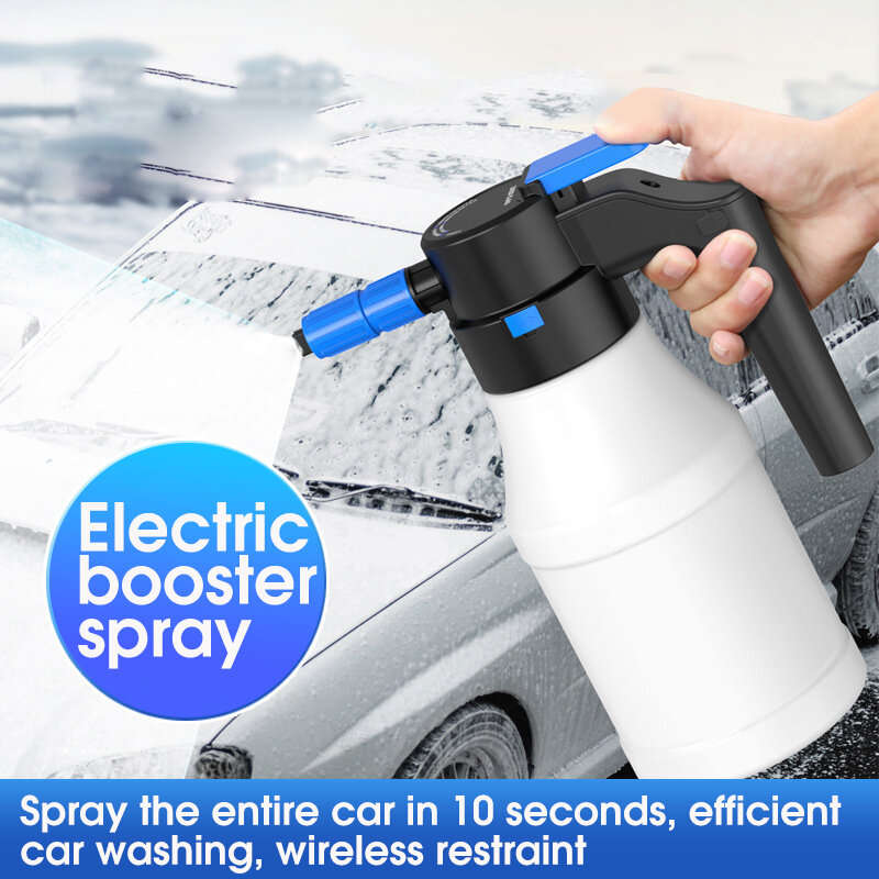 1.5L Cordless Electric Foam Sprayer Car Wash Watering USB Charging Air Pressure Watering Can Spray G