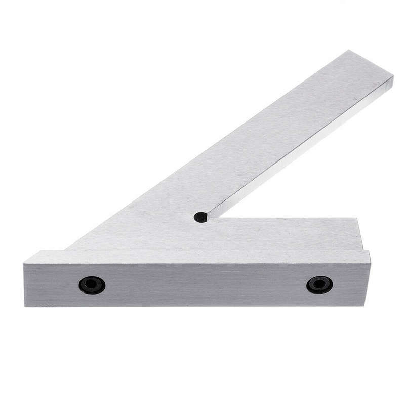 ENJOYWOOD Stainless Steel 45 Degree Miter Angle Corner Ruler Wide Base Gauge Woodworking Measuring T