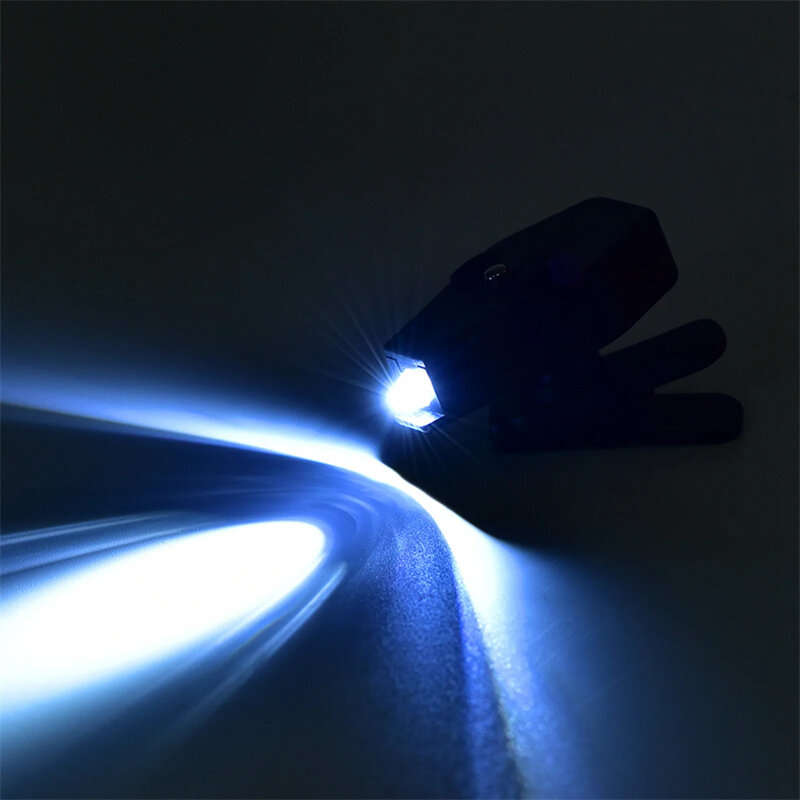 BIKIGHT Mini Flashlight Glasses Reading Lamp Eyeglass Clip Lantern Adjustable Universal Eyeglasses L