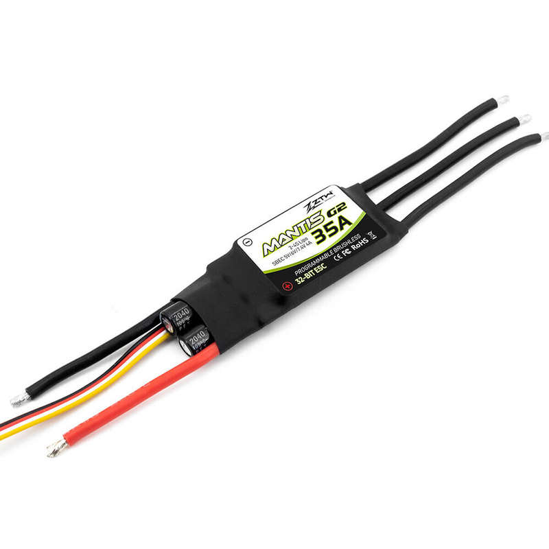 ZTW Mantis G2 35A New 32-Bit Brushless ESC With 5/6/7.4V Adjustable 4A BEC 2-4S for RC Airplane
