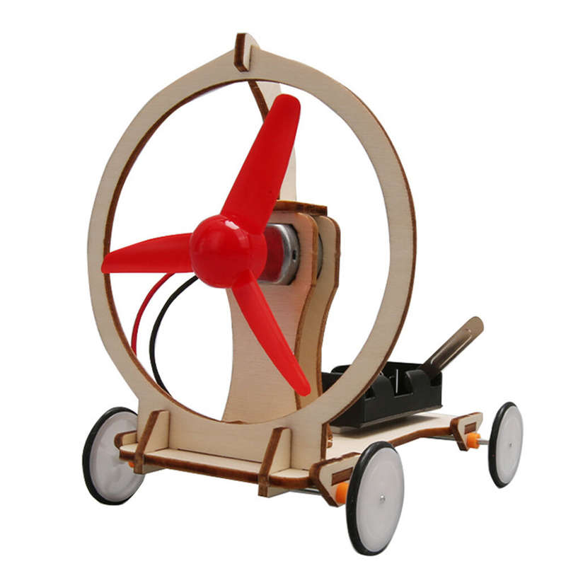 Children's Science Experiment Electric Wind Turbine Technology Small Production Handmade DIY KIT Kin