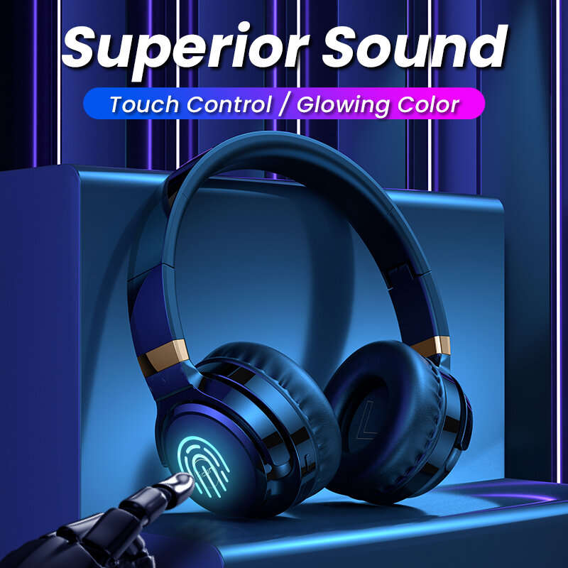 Picun B26 bluetooth Headset Wireless Headphone HiFi Stereo 360 Surround Bass Sound 40mm Dynamic Unit