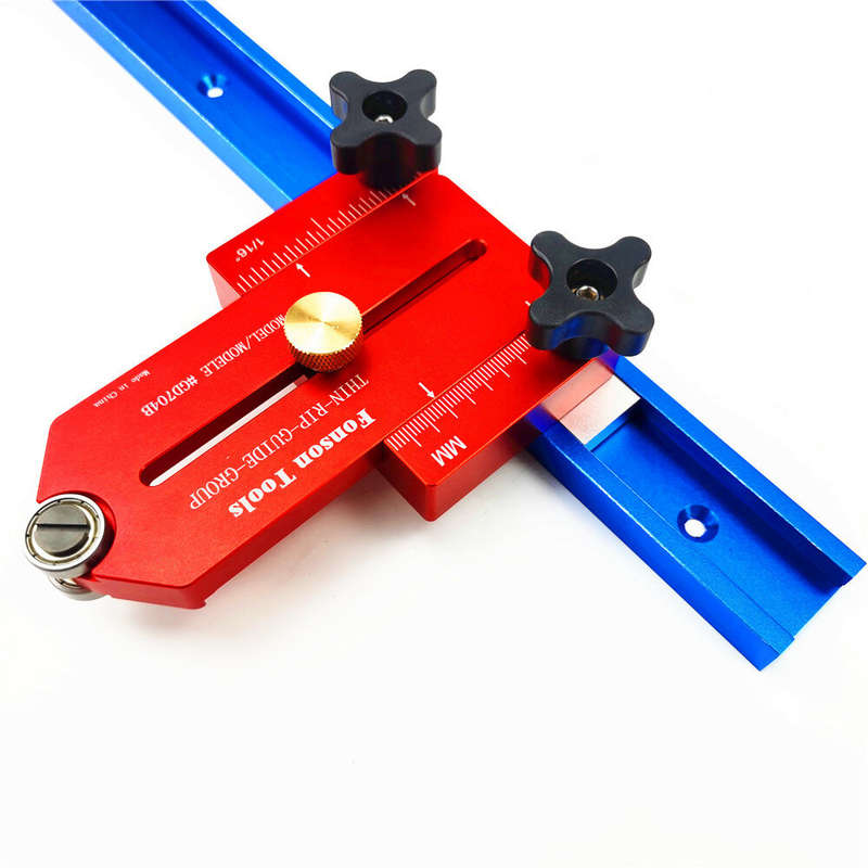 FONSON Upgrade Extended Woodworking Thin Rip Guide Lengthen Table Saw Fast Cutting Limit Fence Workb