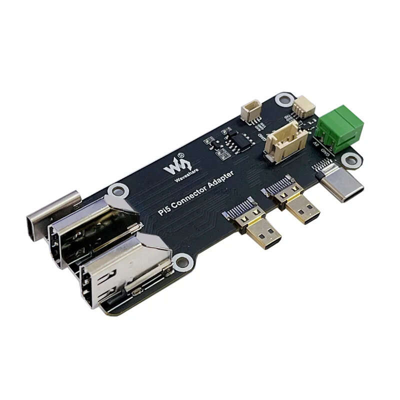 Raspberry Pi 5/4B Micro HD to HD Multifunctional Adapter Board All Ports To Pi's USB SideEasy Adapte