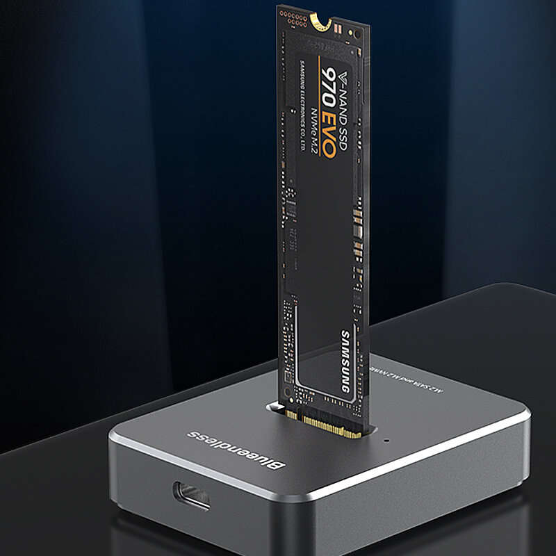 Blueendless SD03 M.2 SSD Box Base Adapter SATA/NVMe SSD Dual Protocol Solid State Type-C Mobile Hard